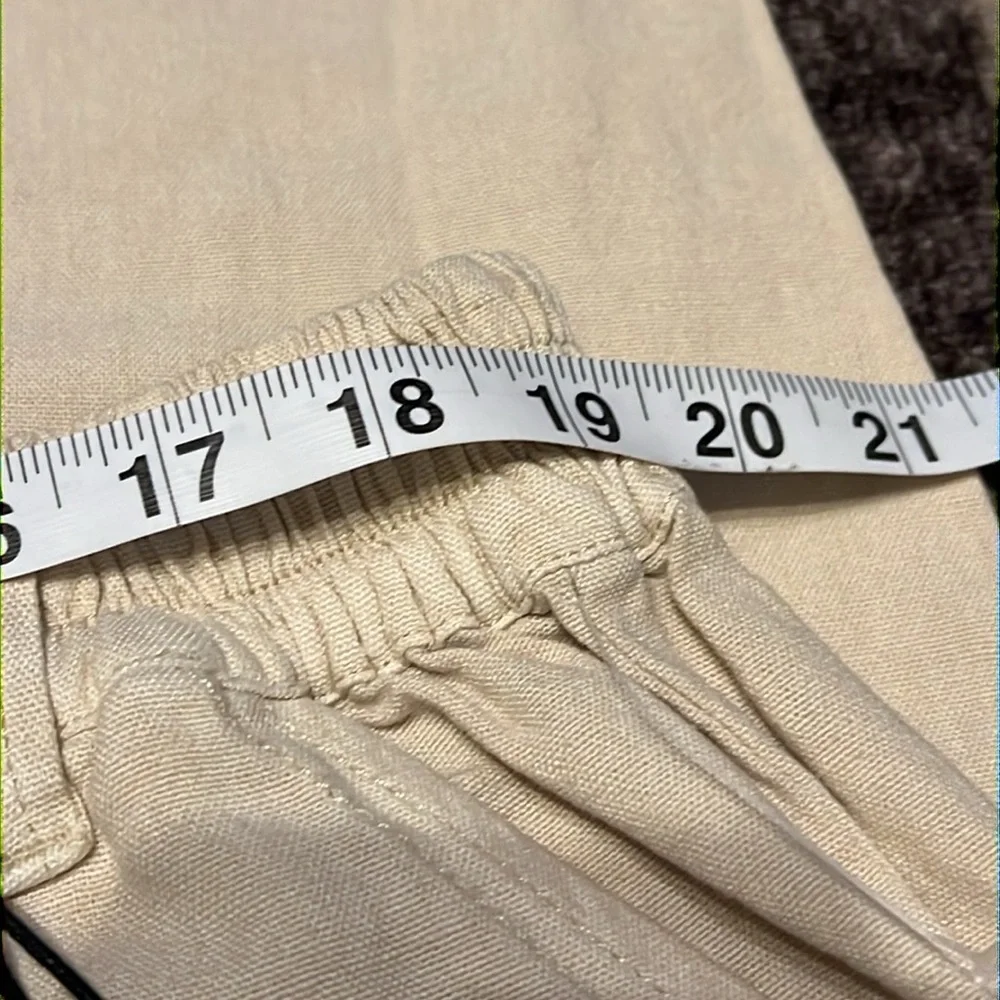 Sincerely Jules Convertible Linen Blend XL Pull on Pants - Picture 8 of 9